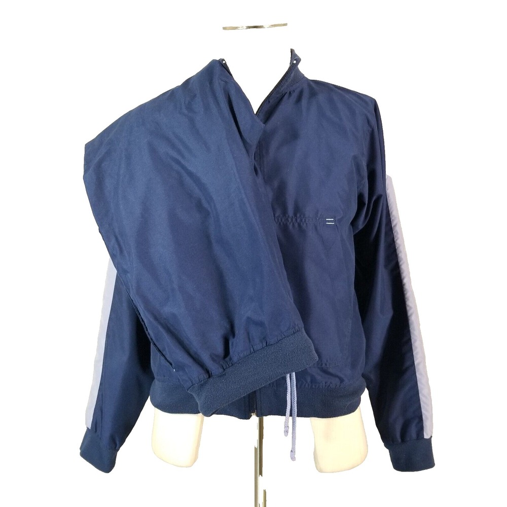 Lee Sport Track Suit Women L Blue Fleece Lined Water Resistant Jacket Pants Set